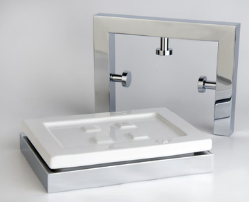 DAMA - Wall-mounted ceramic soap dish by GUGLIELMI RUBINETTERIE - view 3